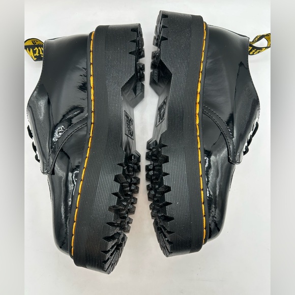 NEW DR MARTENS HELLO KITTY 1461 QUAD PLATFORM Patent Oxford boots Size 7.5 - Picture 9 of 12